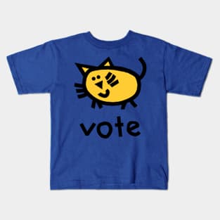 Vote Political Cat Kids T-Shirt